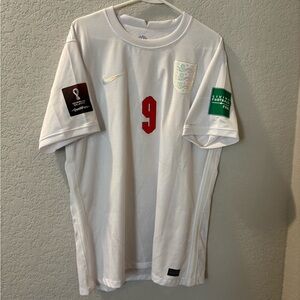 Nike White Team England Kane Soccer Jersey